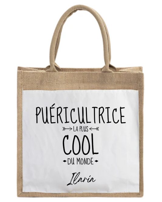 Sac à déjeuner puéricultrice la plus cool