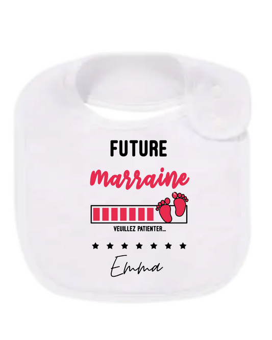 Bavoir "futur marraine"
