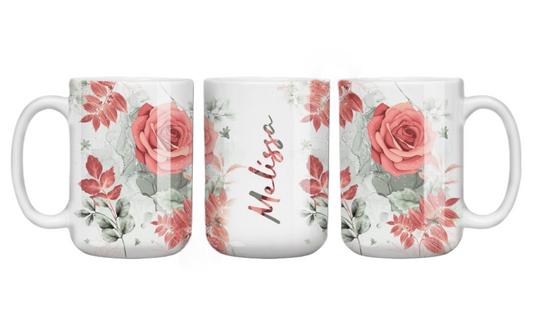 Mug fleuri